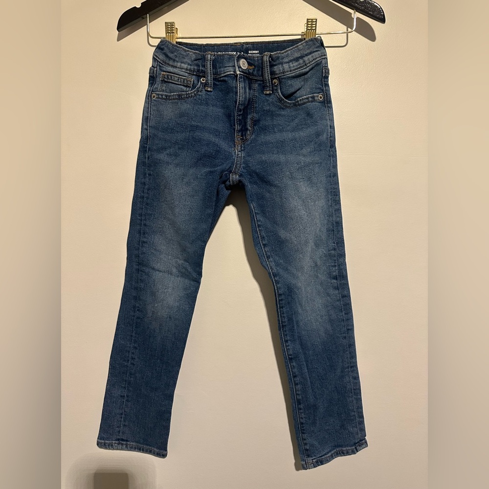 Old Navy Kids Slim Straight Denim Jeans - Medium Blue Wash